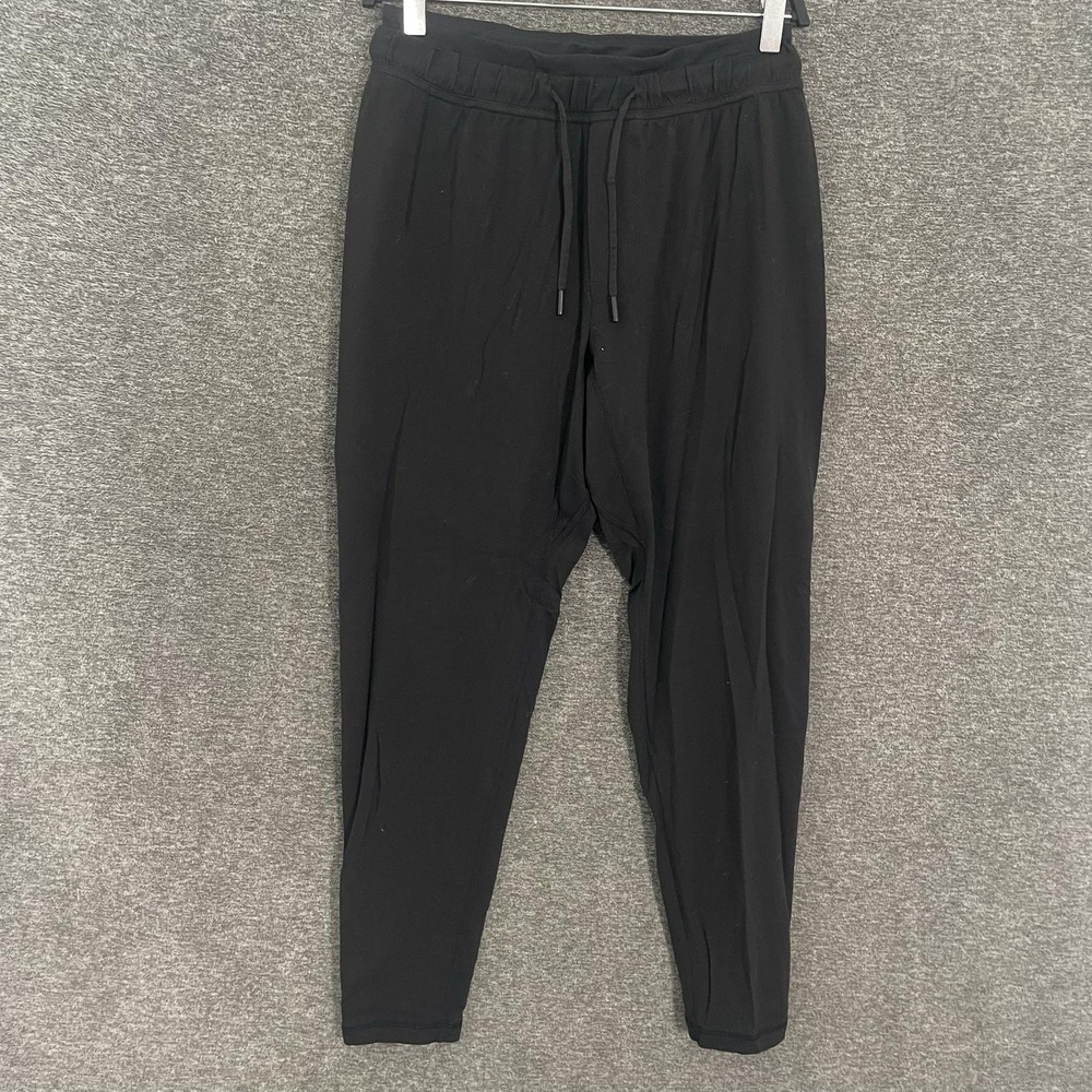 Lululemon‎ Pants Mens Small Black Jogger Elastic Waist Stretch Pockets Athletic